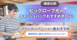 ビッグローブ光 キャッシュバック