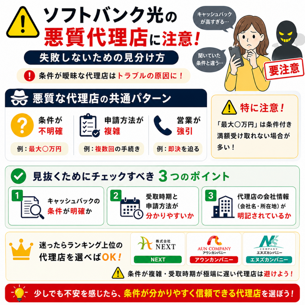 ソフトバンク 代理 店 悪質
