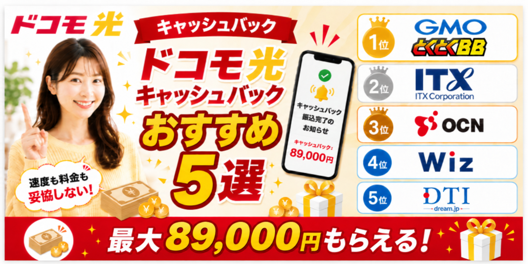 ドコモ光キャッシュバックアイキャッチ画像89,000円261019