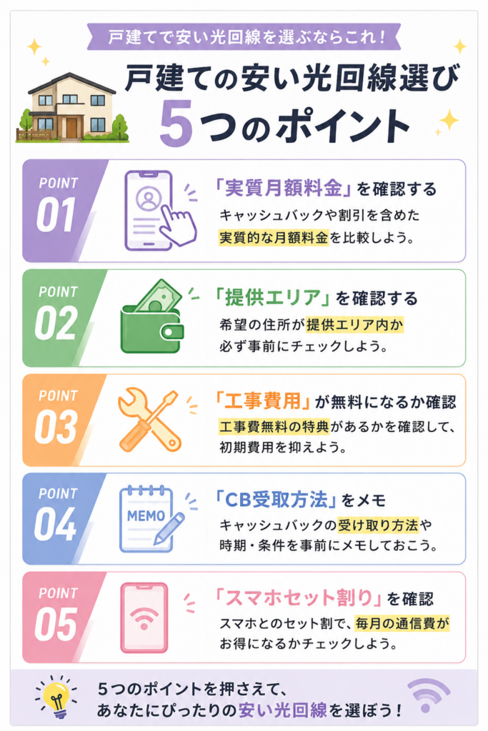 光回線戸建ての選び方図解
