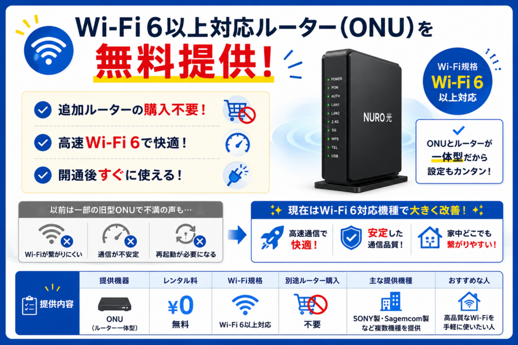 NURO光キャッシュバックルーター図解
