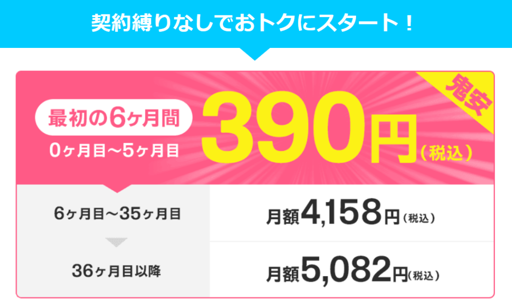 とくとくBBホームWi-Fi評判6ヶ月390円